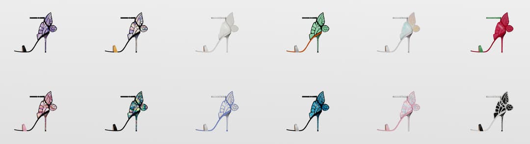 Галерея мода Босоножки Butterfly Ankle Sandals #1